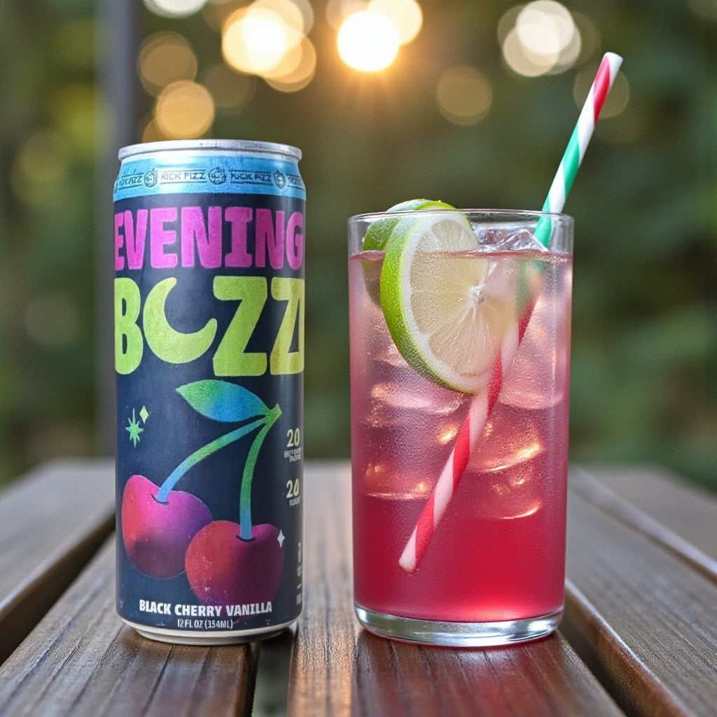Evening Buzz - Black Cherry Vanilla – Kick Fizz
