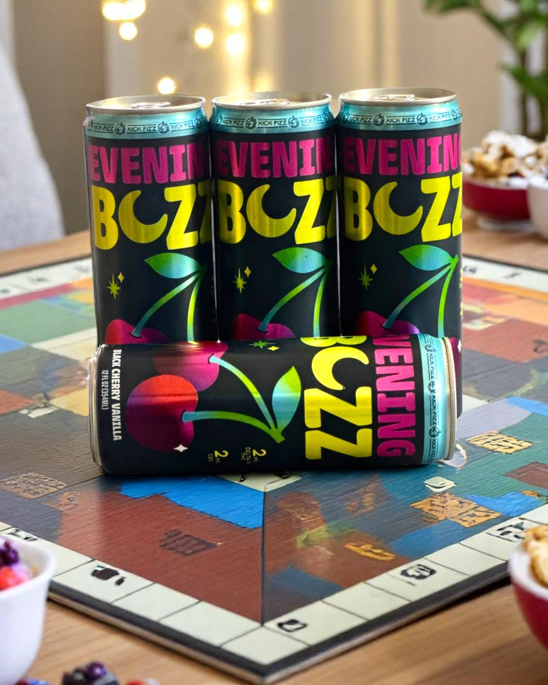Evening Buzz - Black Cherry Vanilla – Kick Fizz
